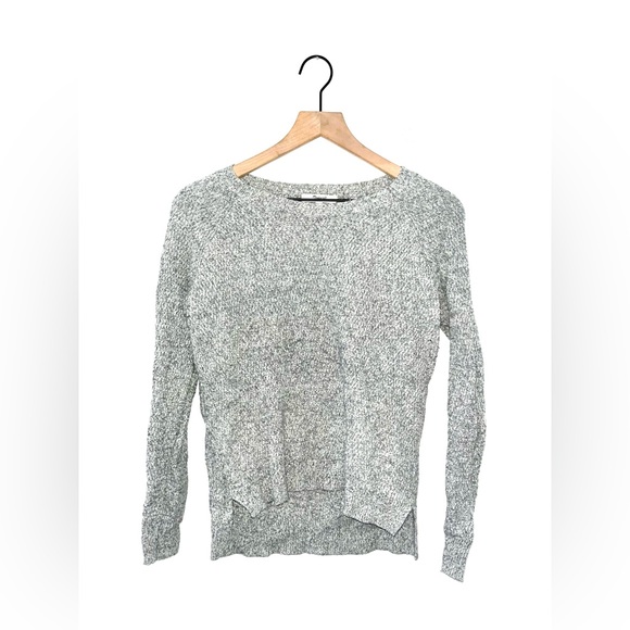 Madewell Sweaters - MADEWELL Leaf Stitch Gray Lightweight Crewneck Sweater Style 03421 Women's Small